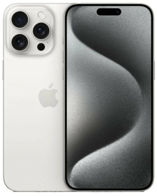 iPhone 15 Pro Max ESim  White Titanium 256gb б/у