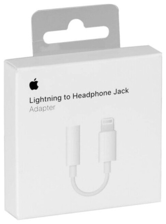 Оригинал переходник iPhone 7 Lightning-Jack3,5 В коробке