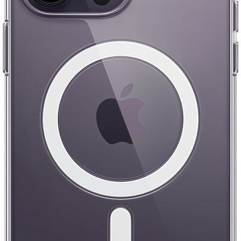 Чехол MagSafe прозрачный на iPhone 16